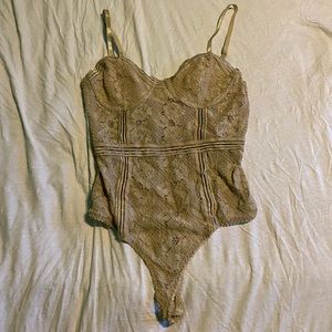 Beautiful lace bustier bodysuit